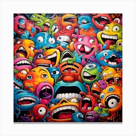 Monsters 1 Canvas Print