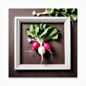 Radish In A Frame 2 Canvas Print