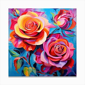 Three Roses Canvas Print