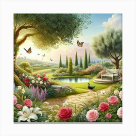 Garden of Peace-2 Canvas Print