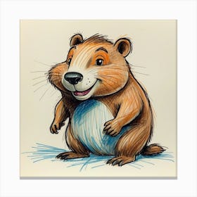 Groundhog 4 Canvas Print