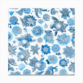 Blue Flowers Canvas Print