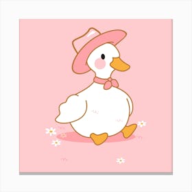 Duck In A Hat 1 Canvas Print
