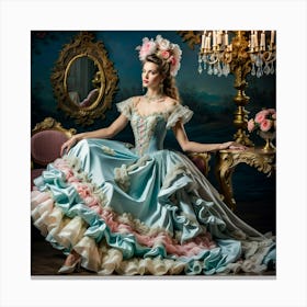 Victorian Ball Gown 1 Canvas Print