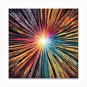 Burst Of Light 3 Canvas Print