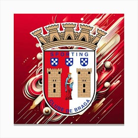 S.C. Braga Logo Wall Art 12 Canvas Print