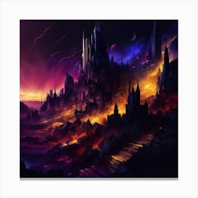 Space Castle Canvas Print