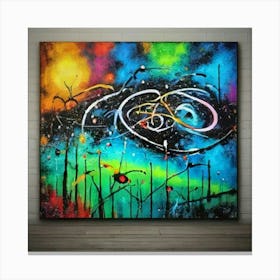 Abstract Painting Art Decoration Acrylic (2) Canvas Print