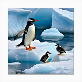 Antarctic Penguins 11 Canvas Print