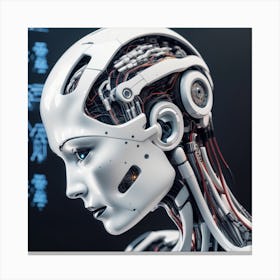 Portrait Of A Robot 30 Canvas Print