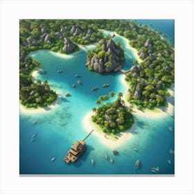 Island In The Sea Canvas Print