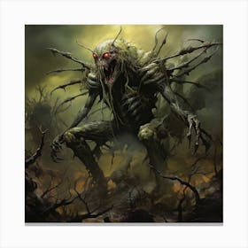 Demon Monster Canvas Print