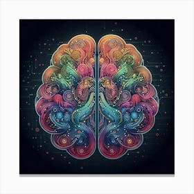 Abstract Brain 1 Canvas Print