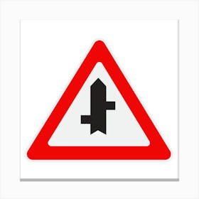 Road Sign.A fine artistic print that decorates the place.16 Canvas Print