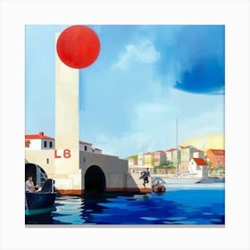 Red Ball Canvas Print