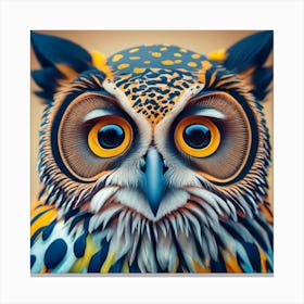 Owl Portrait Canvas Print