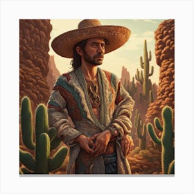 Mexican Man 5 Canvas Print