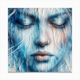 Abstract Lady Canvas Print