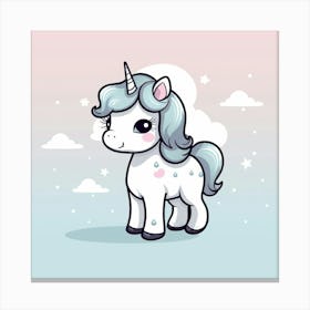 Cute Unicorn 91 Canvas Print