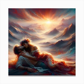 'The Kiss' Canvas Print