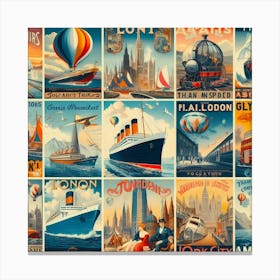 Vintage Travel Poster Canvas Print