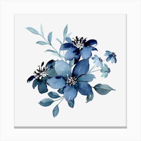 Blue Flowers Canvas Print