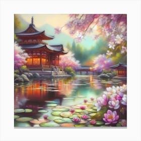 Asian Pagoda Canvas Print