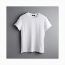 White T - Shirt 1 Canvas Print