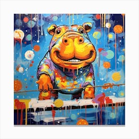 Hippo 4 Canvas Print