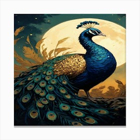 Peacock Canvas Print