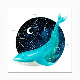 Cosmic Whale 3 Canvas Print