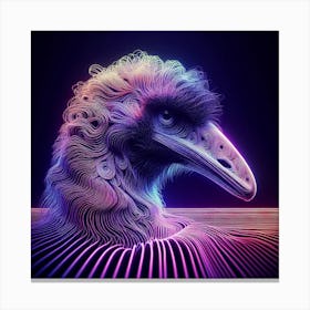 Neon Emu 1 Canvas Print