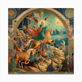 Battle Of St Michael Canvas Print