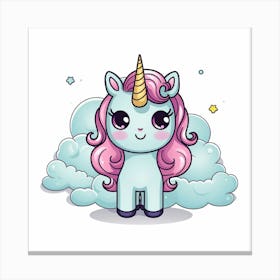 Cute Unicorn 820 Canvas Print