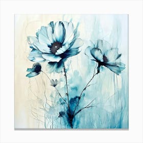 Blue Flowers 5 Canvas Print