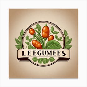 Legumes As A Logo (78) Canvas Print