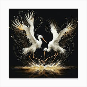 Egrets 2 Canvas Print