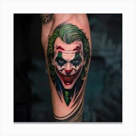 Joker Tattoo 33 Canvas Print