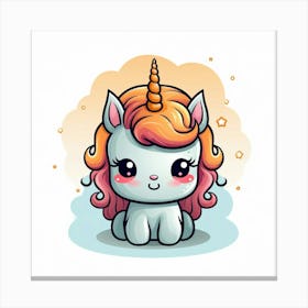 Cute Unicorn 528 Canvas Print