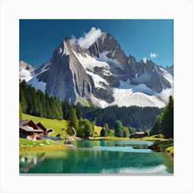 Alpine Landscape Canvas Print