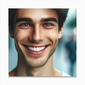 Portrait Of A Smiling Man Canvas Print