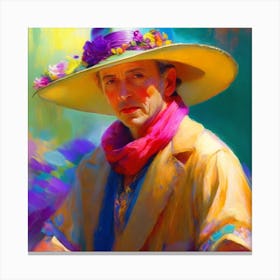 Man In Hat Canvas Print