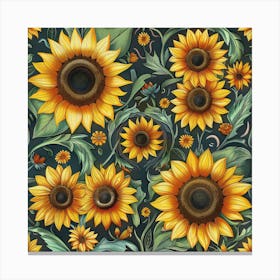 Sunflowers 17 Canvas Print