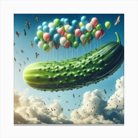 Pickle In The Sky Canvas Print