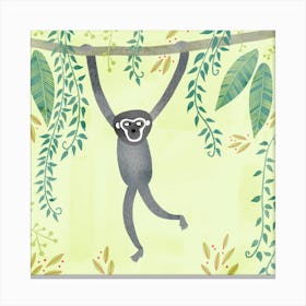 Gibbon in the Jungle Canvas Print