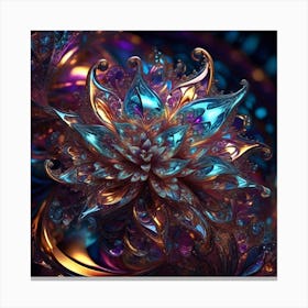 Fractal Flower Canvas Print