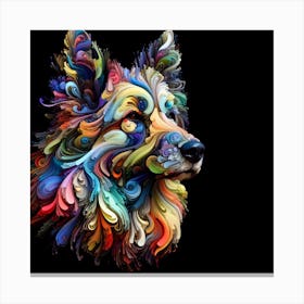 Abstract Dog Canvas Print