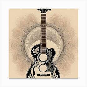 Luxury Guitar  Canvas Print