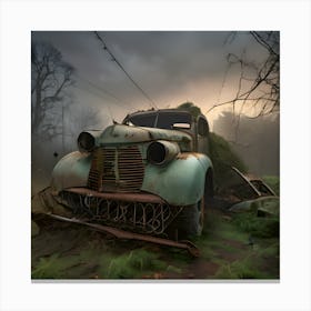 Abandoned Truck Canvas Print