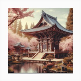 Japanese Pagoda Canvas Print